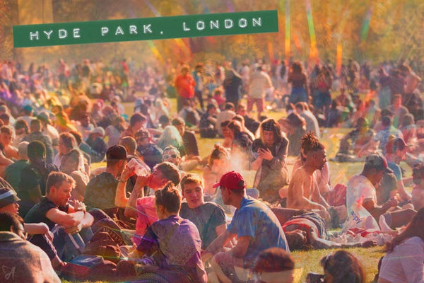 hippies at hyde park london