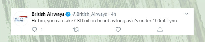 message from British Airways