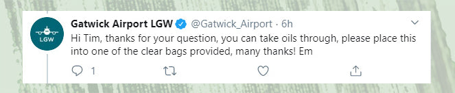 message from Gatwick