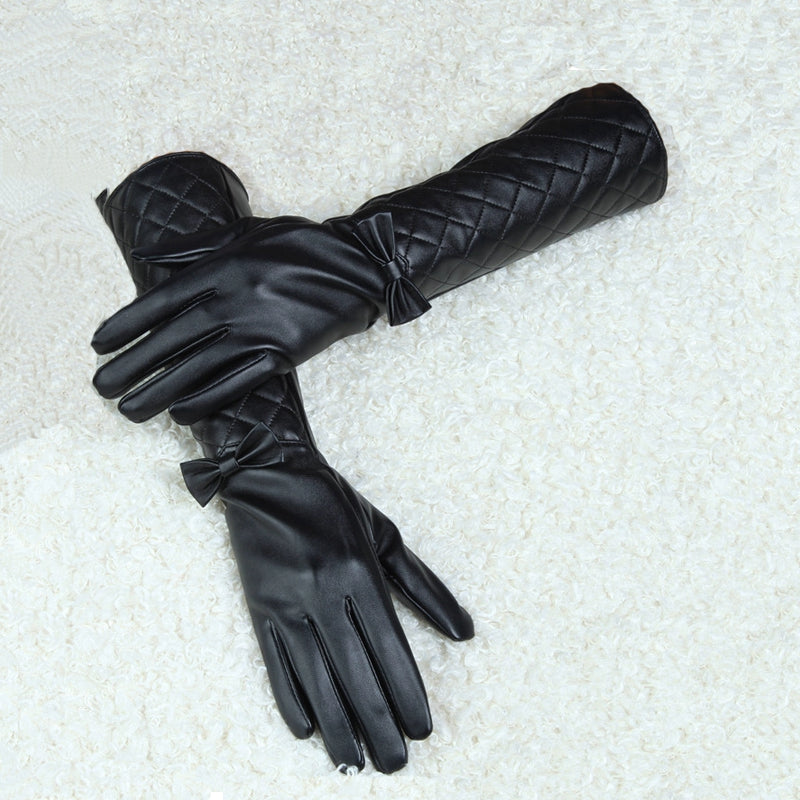 womens long winter gloves