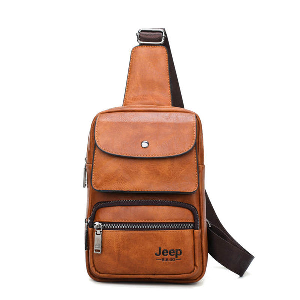 jeep leather sling bag