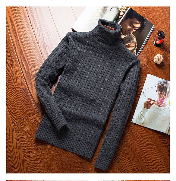 Men's Casual Slim Turtleneck Sweater | ZORKET