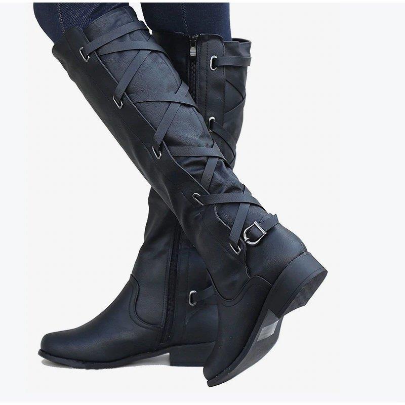 womens boots with buckles