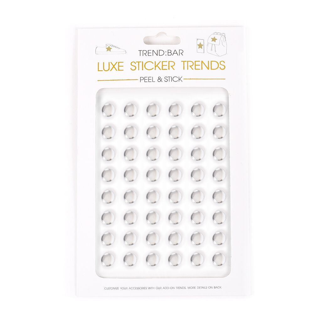Round Stud Stickers - Silver