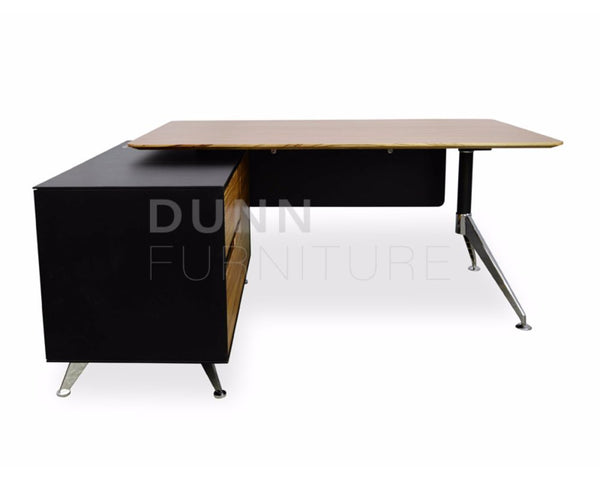 Eclipse Executive Desk Left Return Oak Dunn Furniture