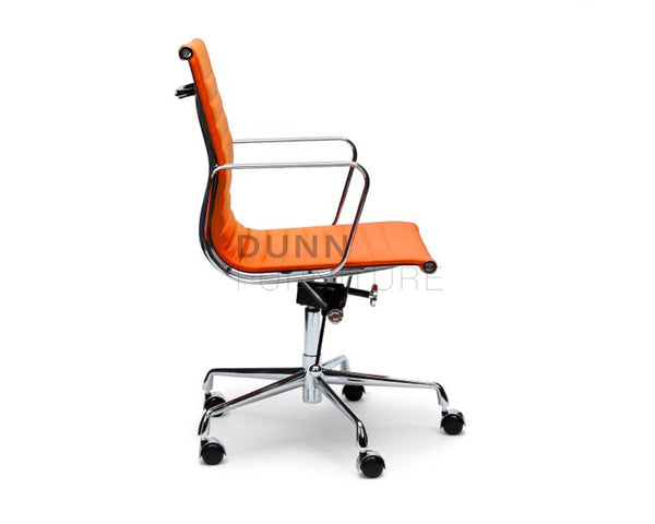 Management Leather Office Chair Eames Replica Orange Dunn Furniture