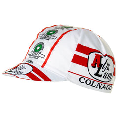 You can buy the Alfa Lum Colnago STM Riduttori retro cap at Prendas Ciclismo.
