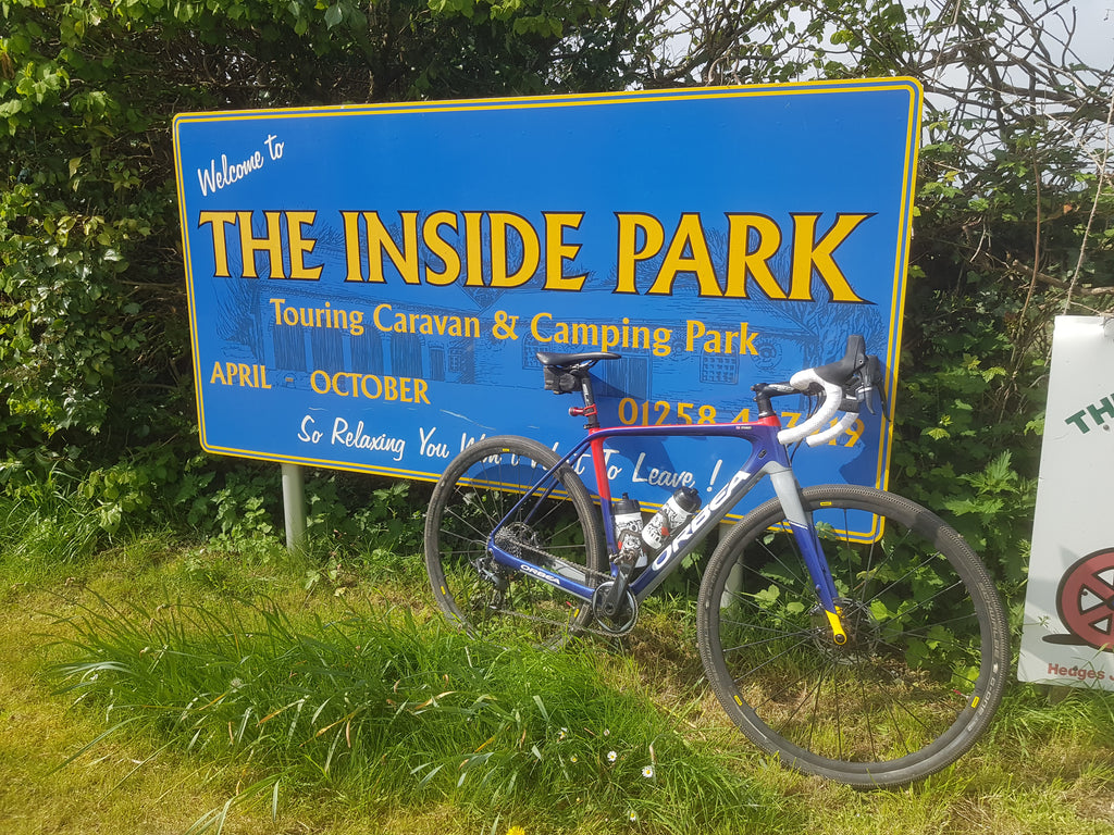 At the top of the climb at the entrance of The Inside Park, Blandford Forum.