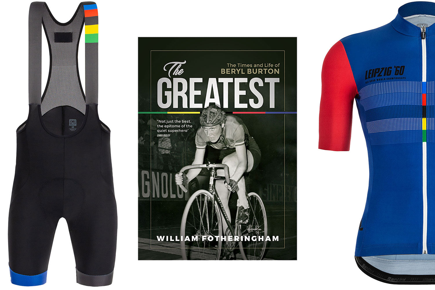 The Times and Life of Beryl Burton Book by William Fotheringham is also available from Prendas Ciclismo. A unique Beryl Burton jersey and matching shorts are also available.