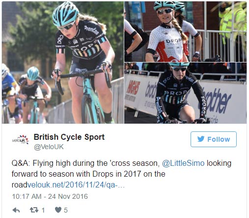 Q&A: Flying high during the 'cross season, @LittleSimo looking forward to  season with Drops in 2017 on the road