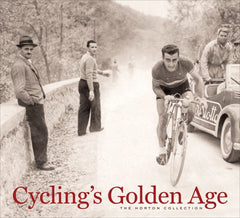 Cover of the hardback version of Cycling's Golden Age by Velopress.