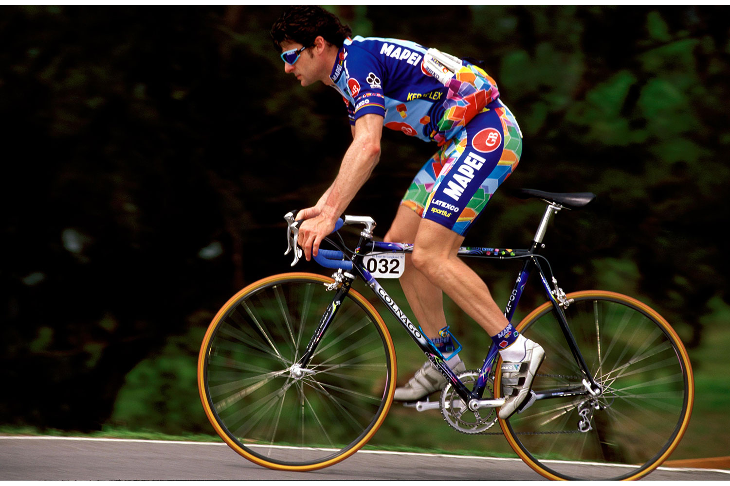 Gianni Bugno in action at the Tour de Langkawi, Malaysia.