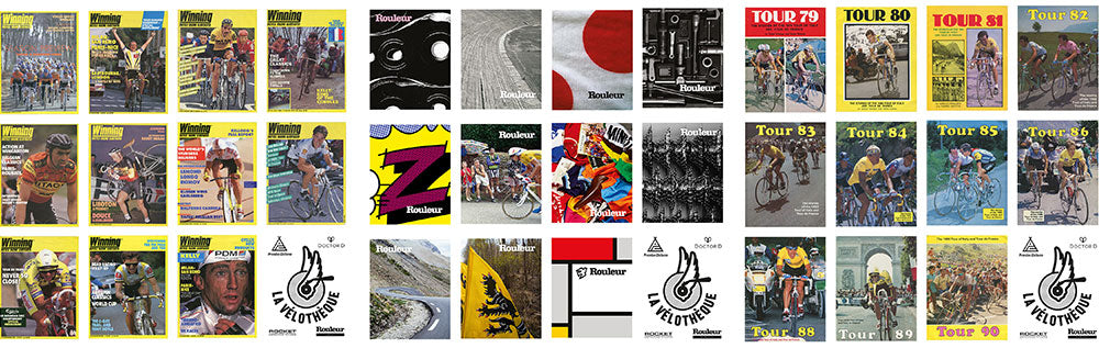 Winning magazine, Rouleur Magazine and Kennedy Book Tour Book covers