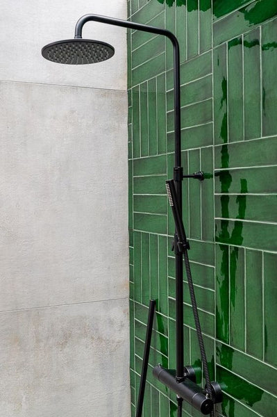Green Tile Bathroom 