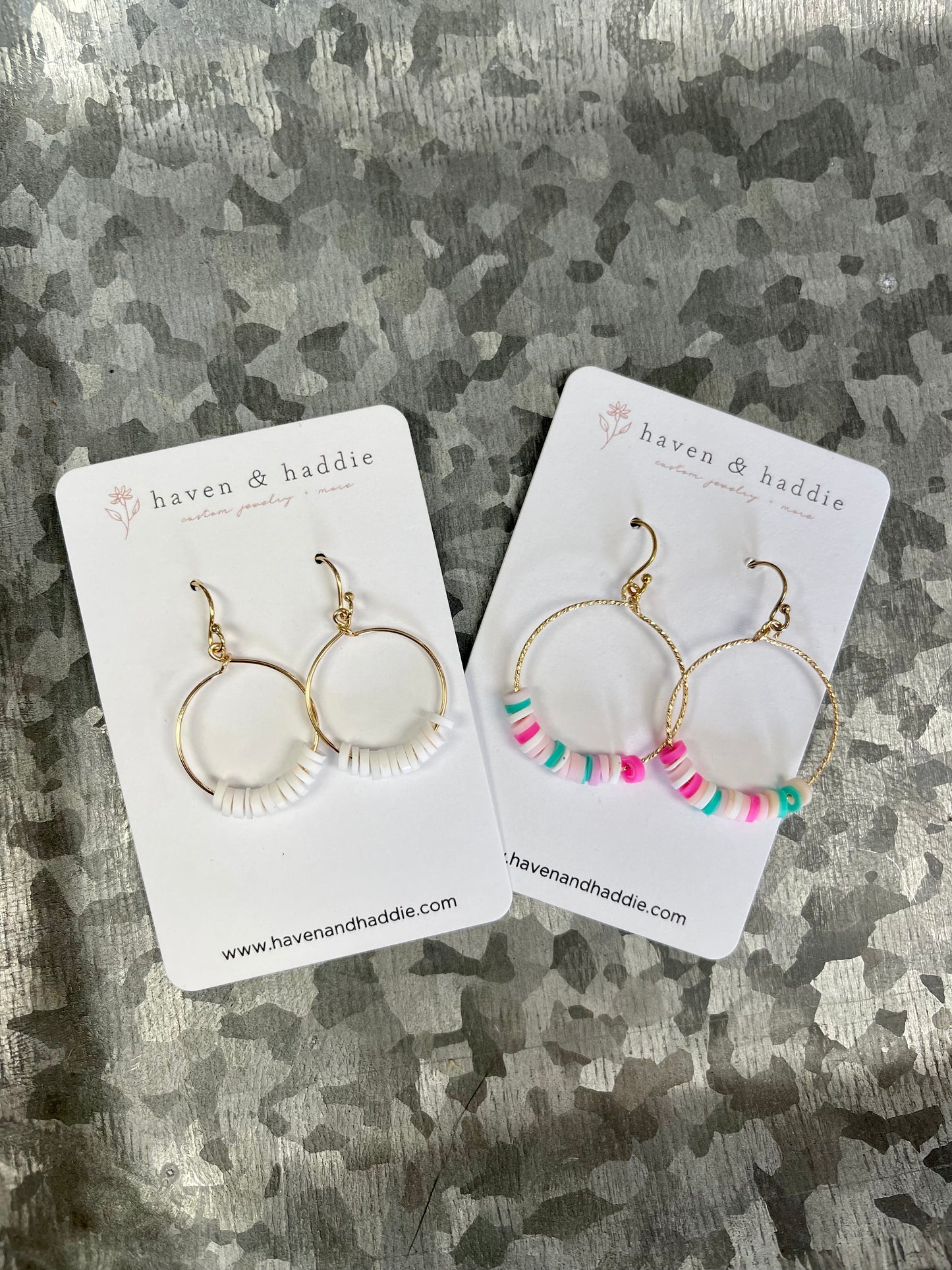 Summer Beaded Hoops | Heshi Polymer