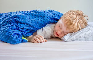 child sleeping weighted blanket