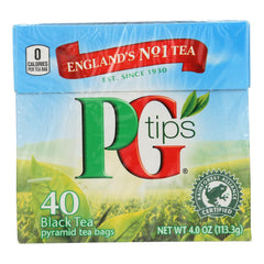Pg Tips Black Tea - Pyramid - Case Of 6 - 40 Bags