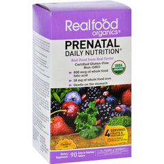 Realfood Organics Daily Nutrition - Organic - Prenatal - 90 Tablets