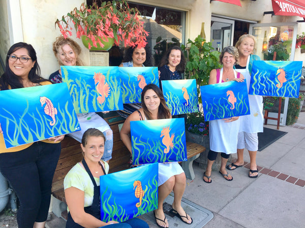 Santa cruz, monterey, bay area adult painting parties