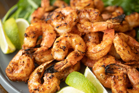 grilled shrimp with lime