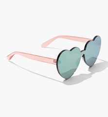 Trendy pink heart sunglasses