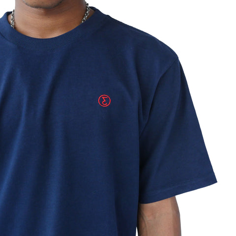 Preduce super soft tee embroidered logo navy/red 