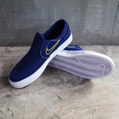 Nike SB Zoom Stefan Janoski Slip On Blue Void/Yellow Ochre