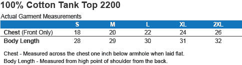 g220 tanktop sizing chart ifrogtees.com