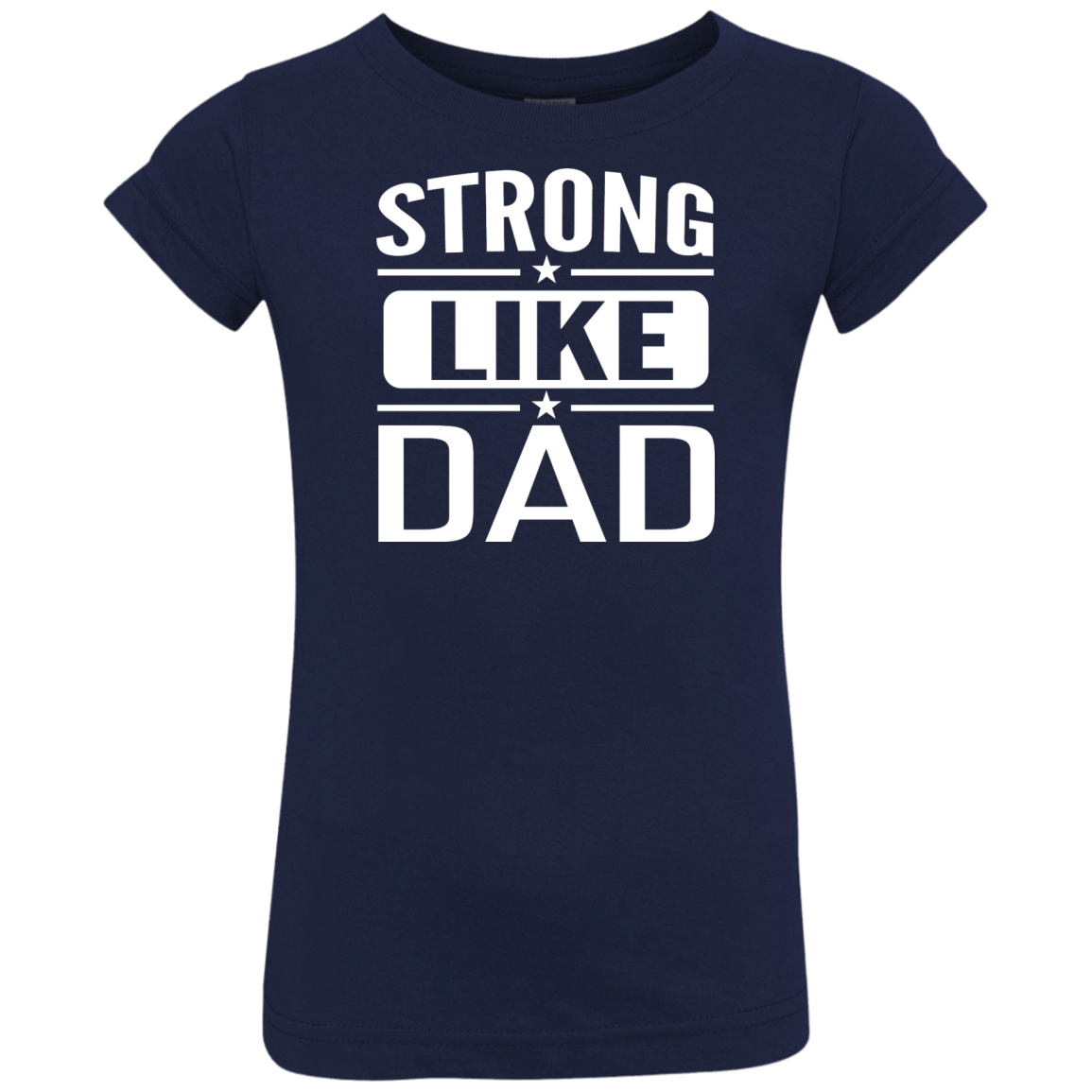 Strong Like Dad T-Shirt For Youths, Kids - iFrogTees