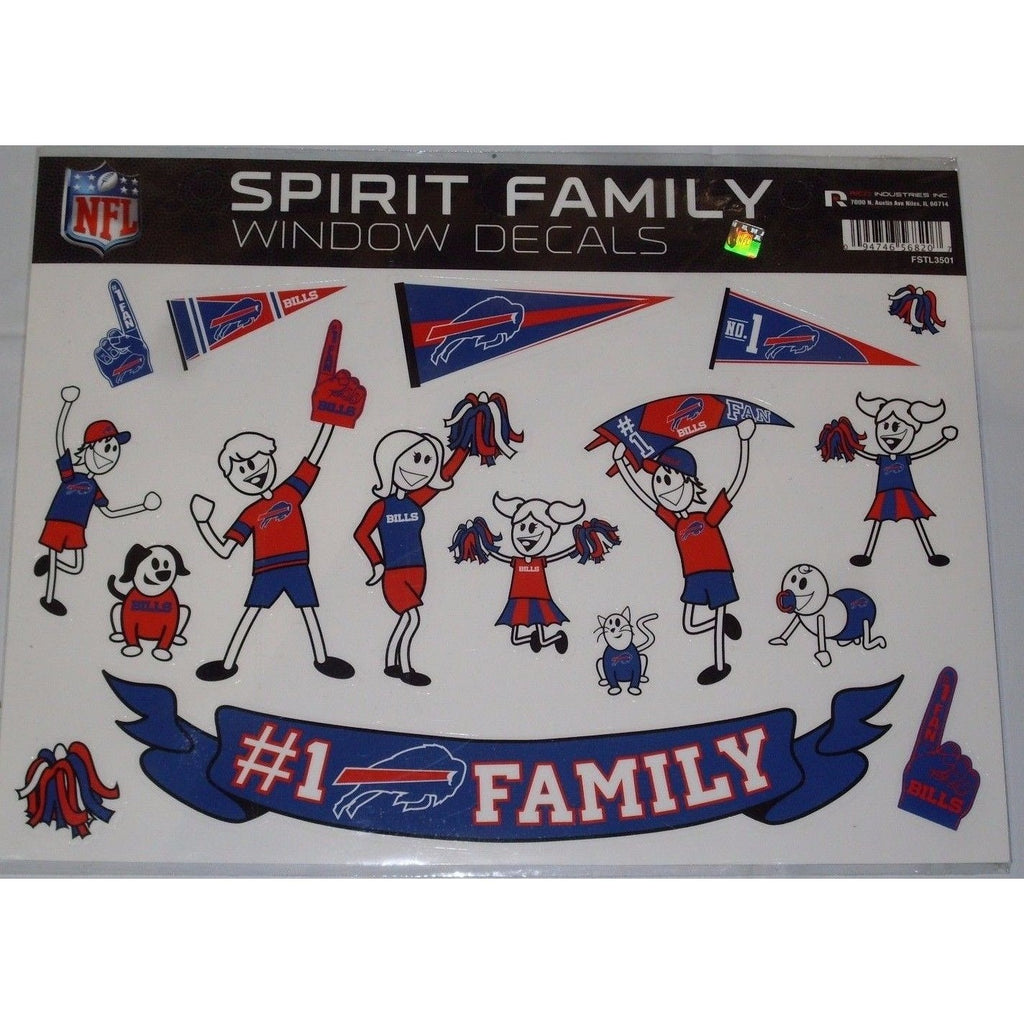 Stoop internettet Flåde NFL Buffalo Bills Spirit Family Decals Set of 17 by Rico Industries – All  Sports-N-Jerseys