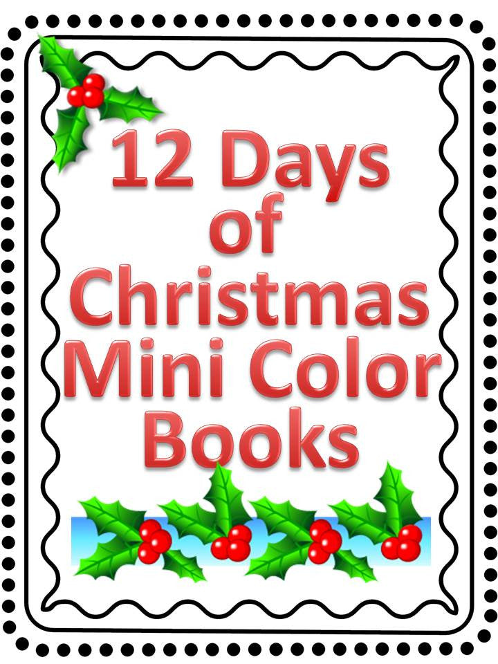 12 Days of Christmas Mini Coloring Book – The Bulletin Board Lady