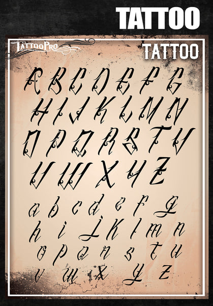 Printable Tribal Alphabet Font