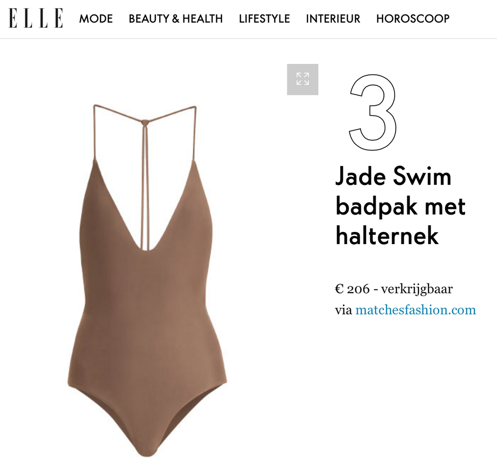 Brown Jade Swim Badpak Met Halternek