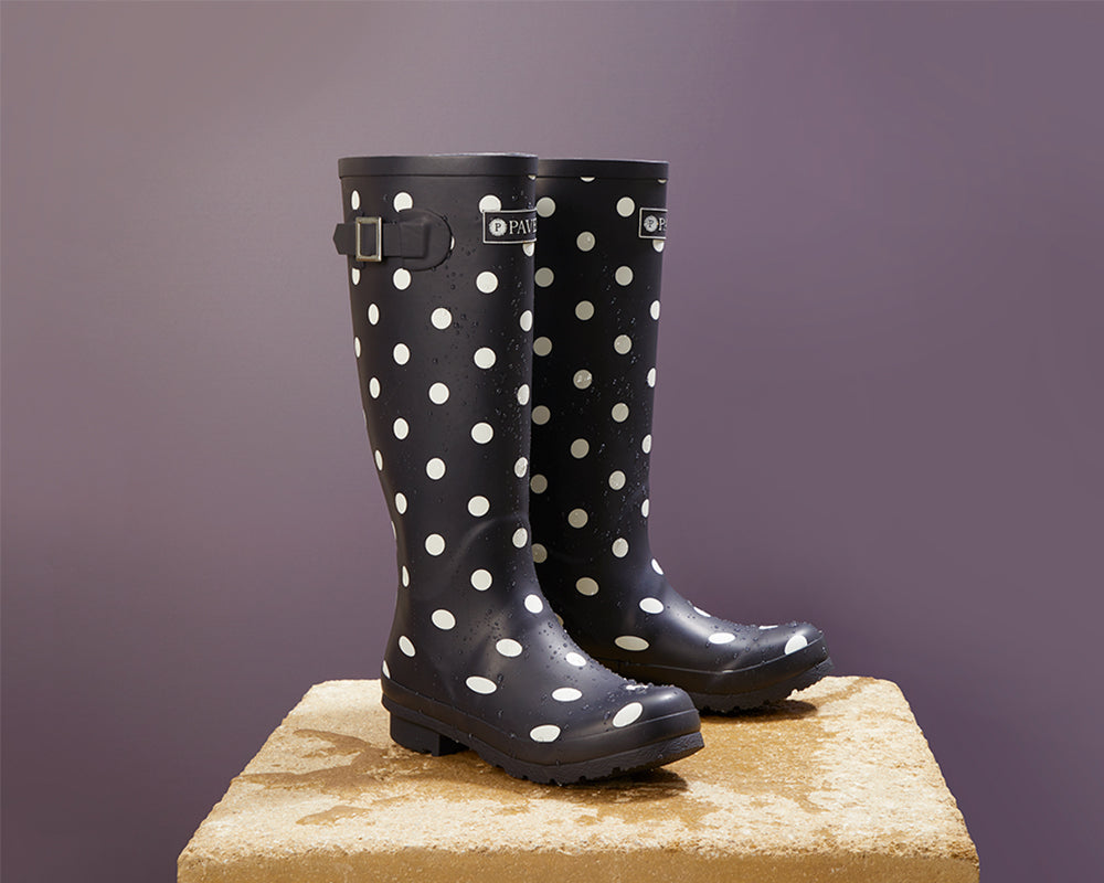 ladies heeled wellies