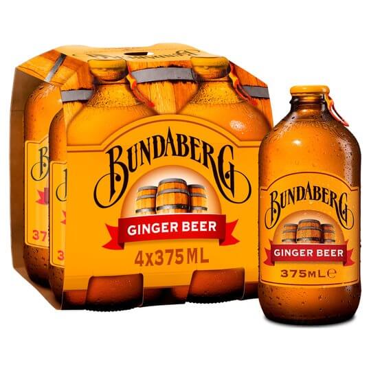 illustration of a pack of Bundaberg ginger beer 