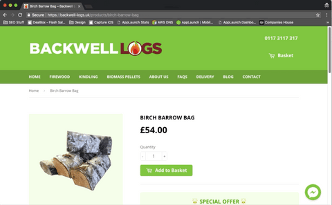 Backwell Logs, Find Customer Reviews