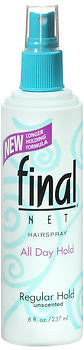 Final Net Hairspray Non-Aerosol Regular Hold Unscented, 8oz