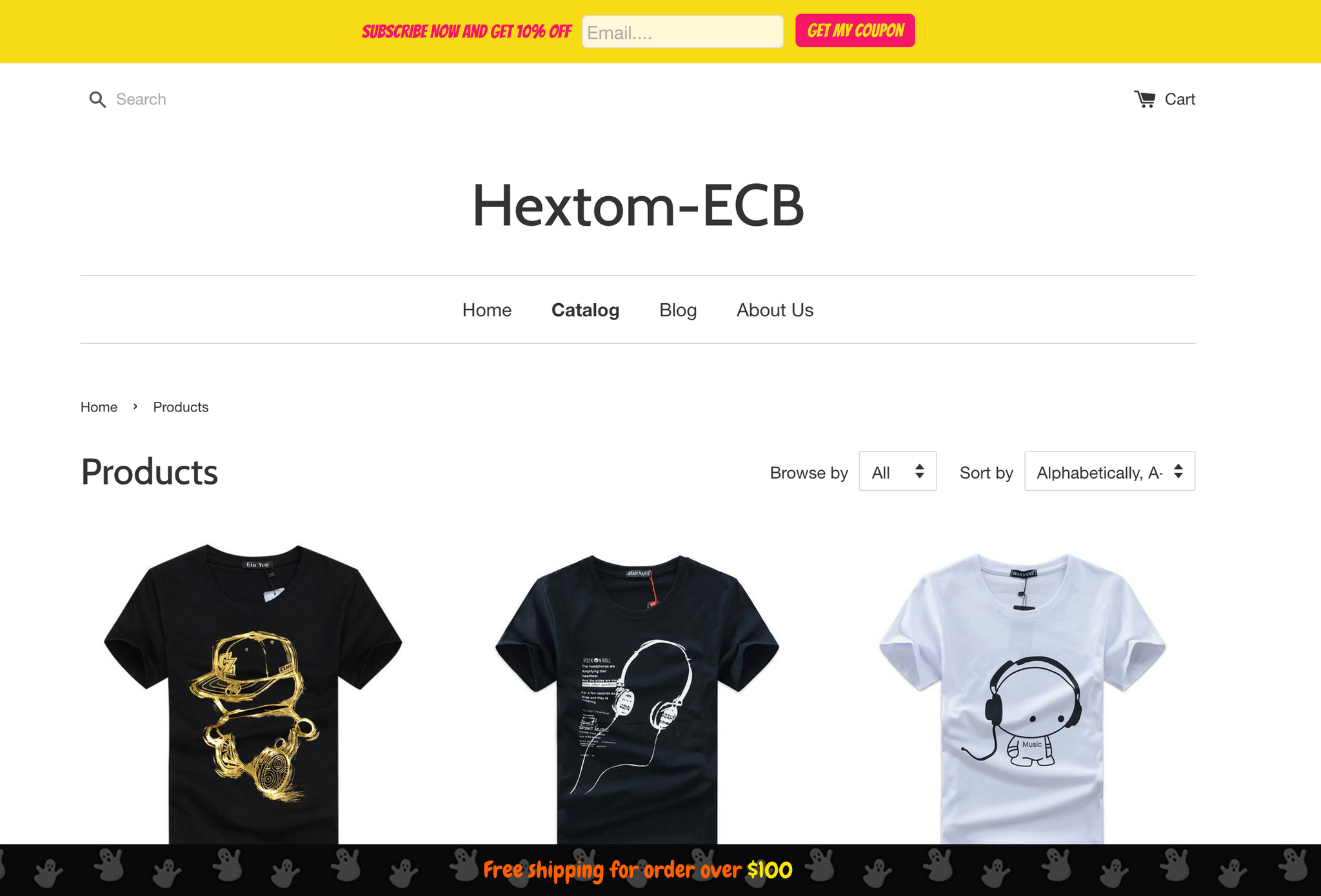 Shopify App - Email Collection Bar by Hextom - FSB and ECB