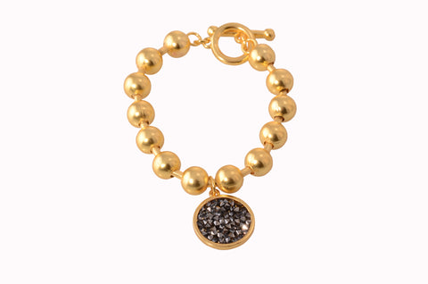 Karine Sultan Gold Bead Bracelet