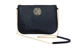 Dareen Hakim Le Napoli Crossbody in Black Pony Hair.