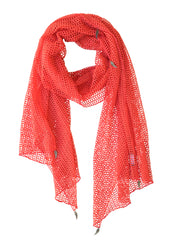 Donni Charm Web Scarf in Coral