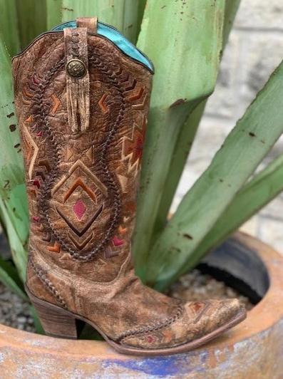 corral women's aztec boots