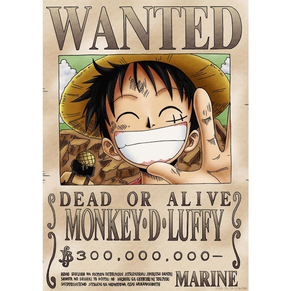 One Piece Wanted Poster Official Licensed Product Idecowall