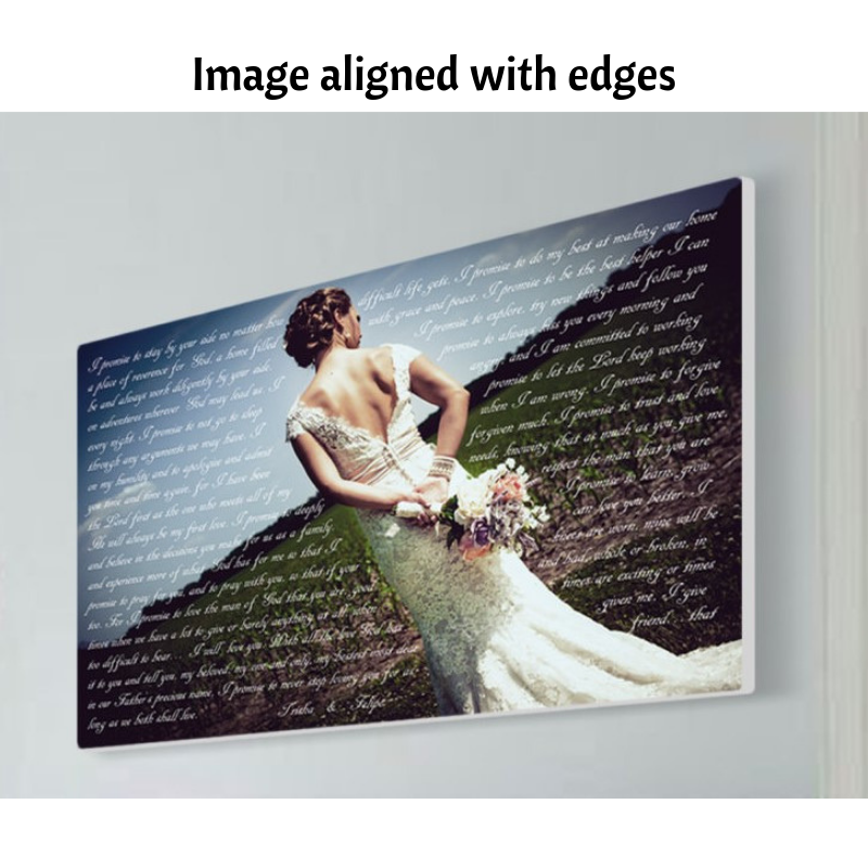 image aligned with edges