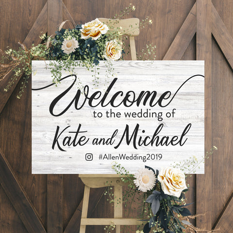 wedding welcome signs