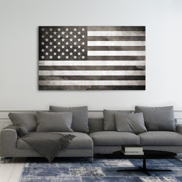 american flag canvas