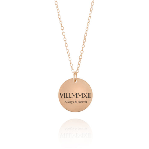 anniversary dates necklace