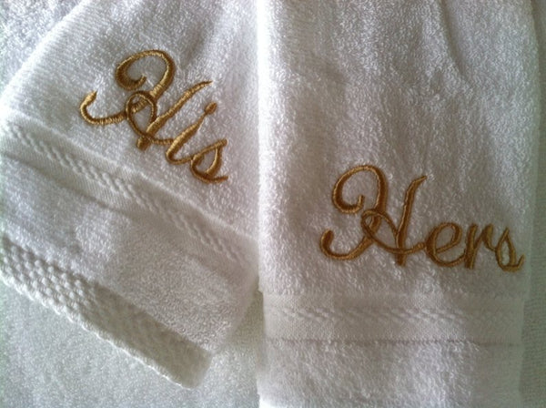 his and hers hand towels