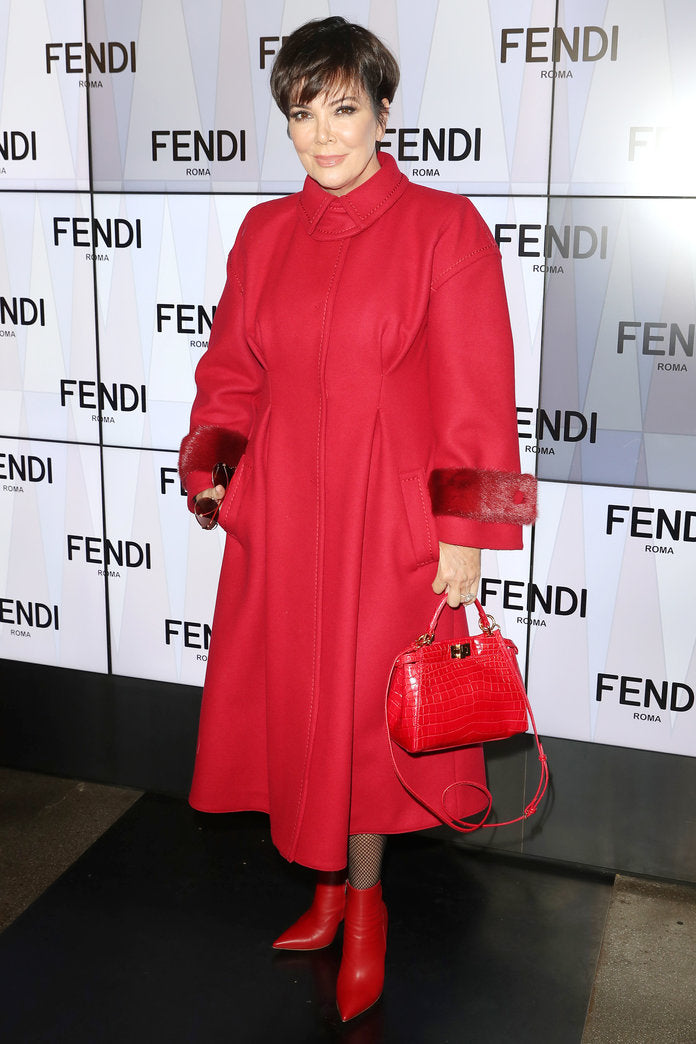 KRIS JENNER Attending the Fendi SS18 show in Milan