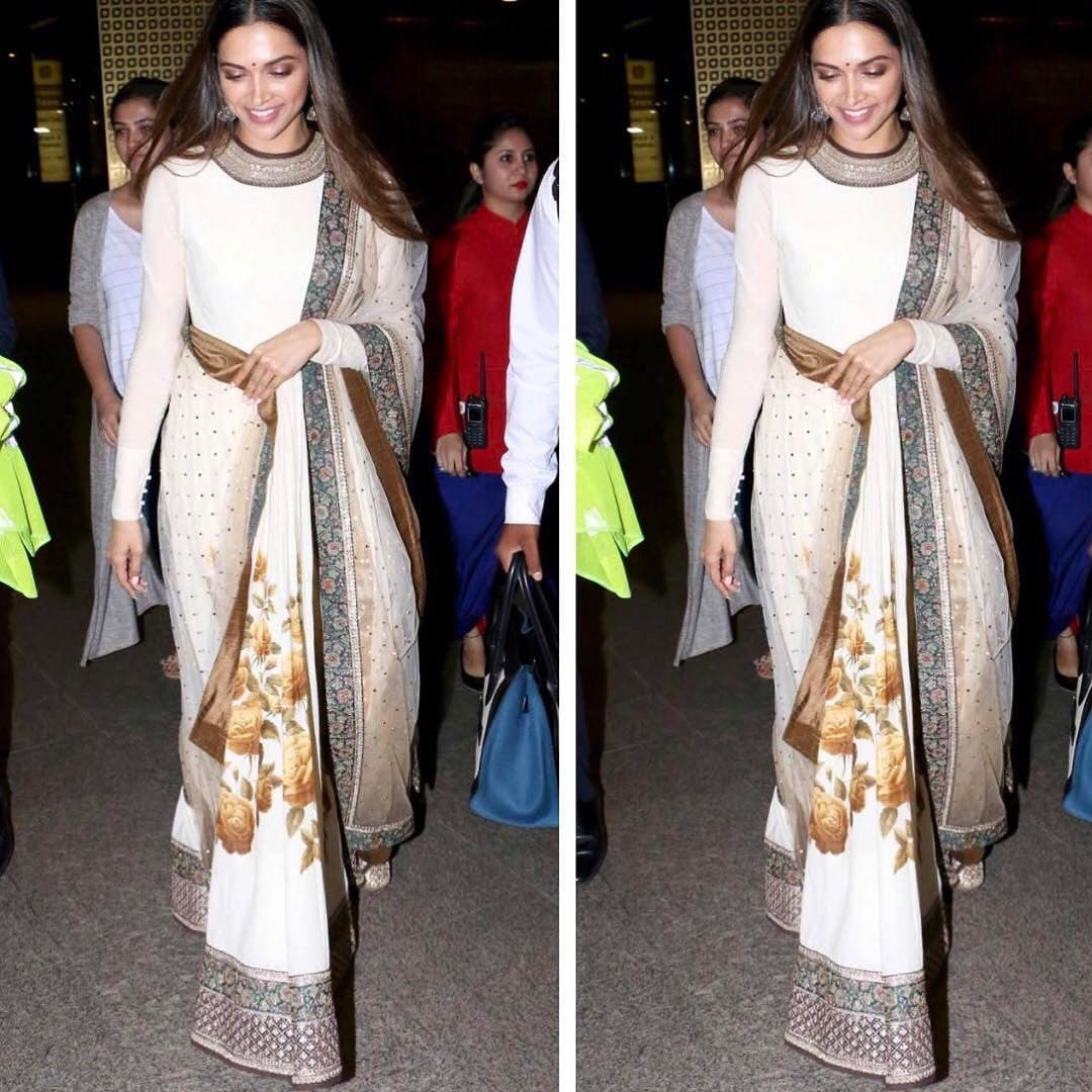 Deepika Padukone Looked Traditional In Sabyasachi Anarkali Suit